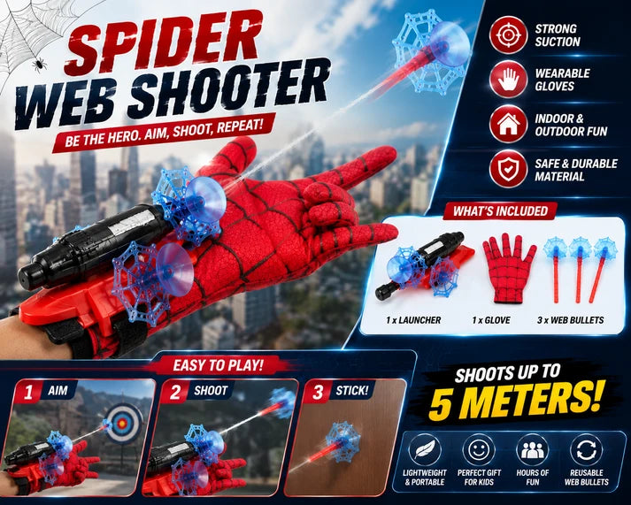 Spider Web Shooters Toy for Kids